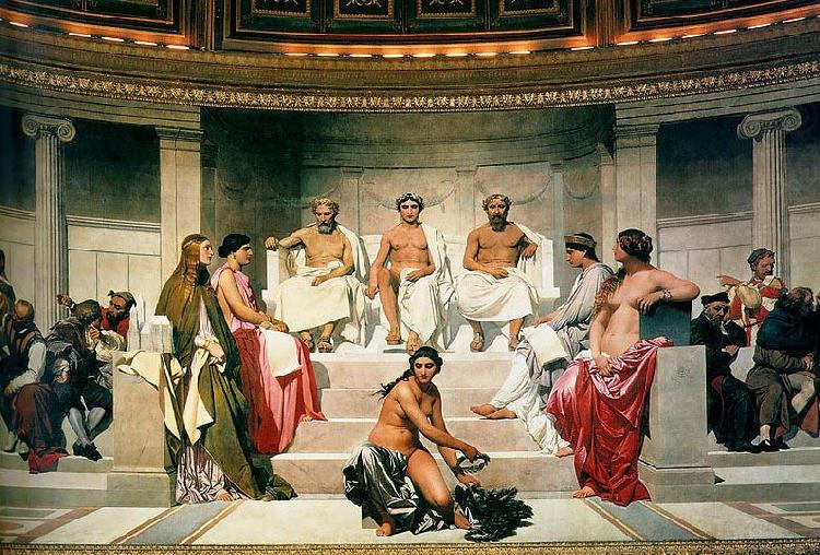 Paul Delaroche Central section of the Hemicycle china oil painting image